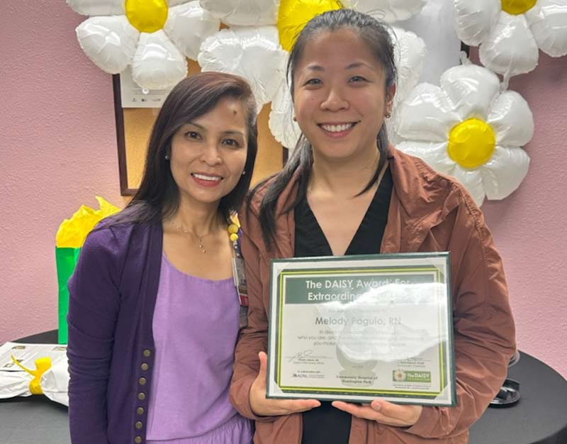 Covid Test Telemetry Nurse Honored with DAISY Award